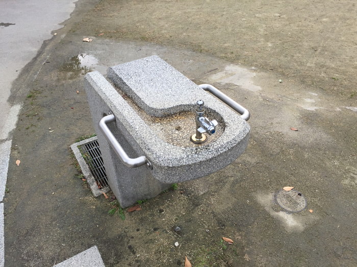 枚方宿のトイレになる水飲み場